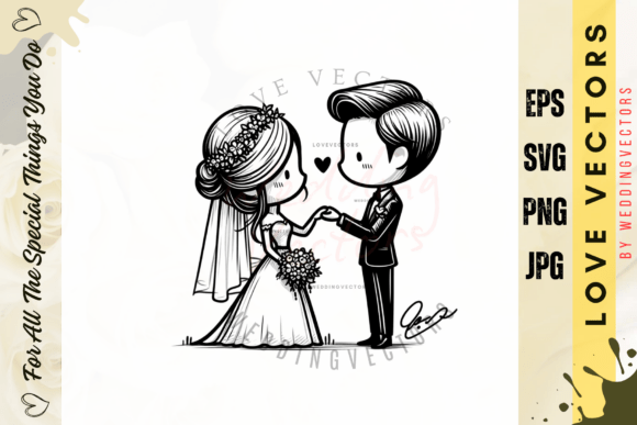 C3694: Crafting Timeless Wedding Memories with Vector Art