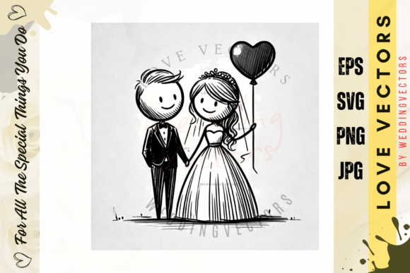 Celebrate Romance: The C3751 Wedding Illustration Set