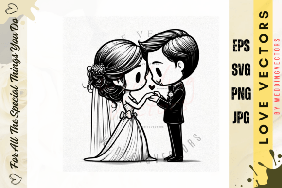 Elevate Your Wedding Branding with C3706 Love Vectors