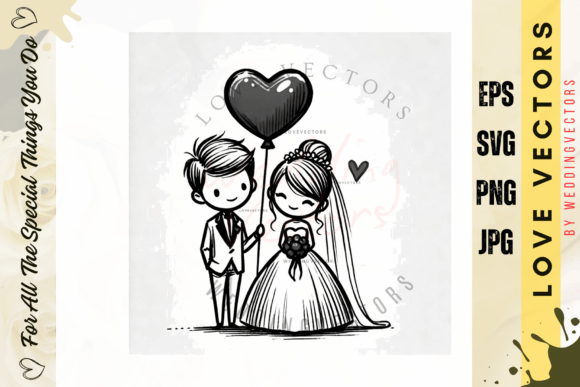 Infuse Matrimonial Magic with the C3767 Love Vectors Collection