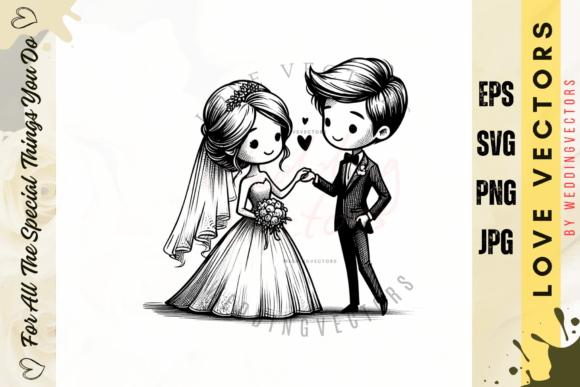 Modern Wedding Graphics: C3762 Design Elements