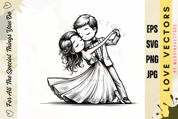 Wedding Couple and Love Vectors: Crafting Romantic Design Assets